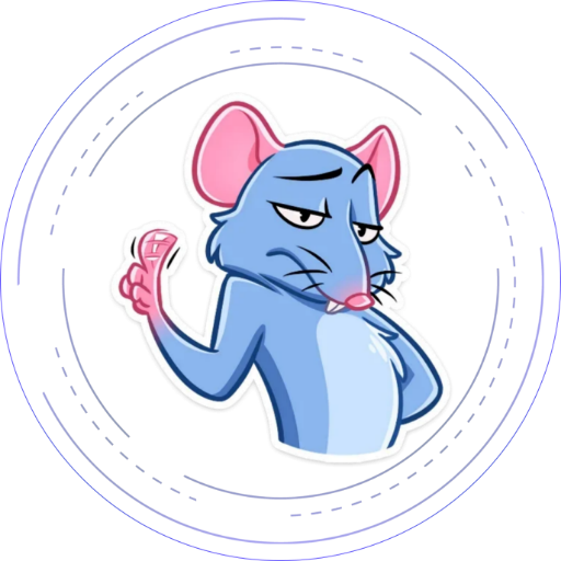 Мистер крыс Стикеры Волчонок минт