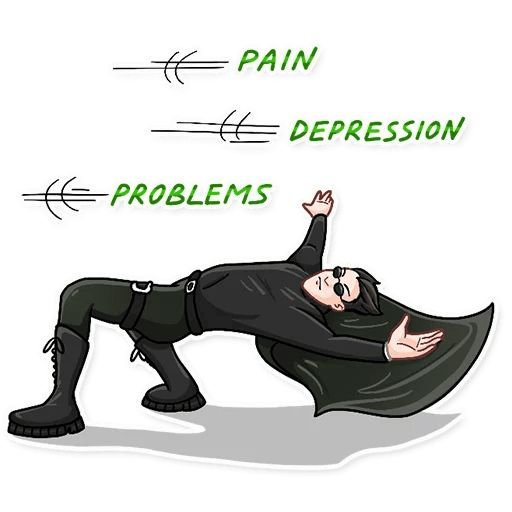 Матрица Стикеры телеграмм