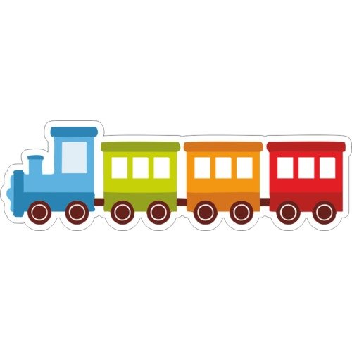Наклейка - паровозики