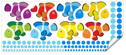 Рыбки для умывальной комнаты в детском саду