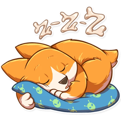 Стикер спать