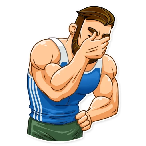 Стикер качок