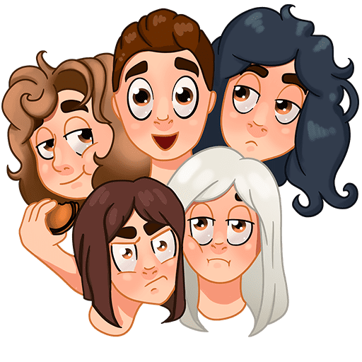 Наклейки с персонажами Брайна