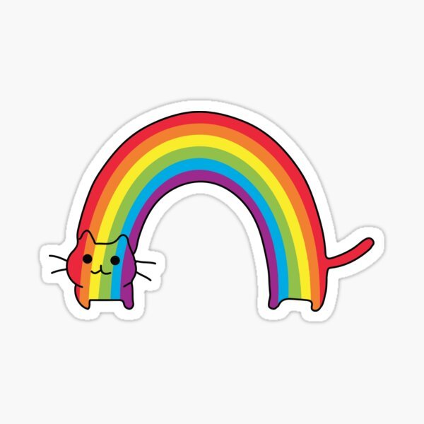 Наклейки Радуга