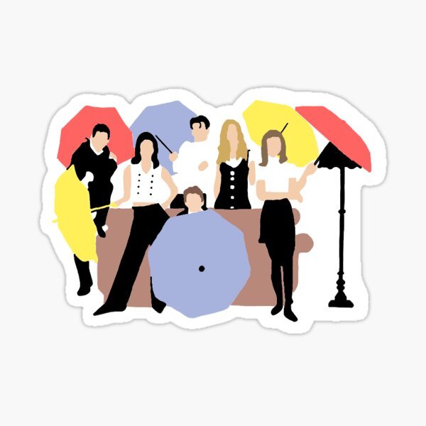 Наклейки для распечатки друзья сериал