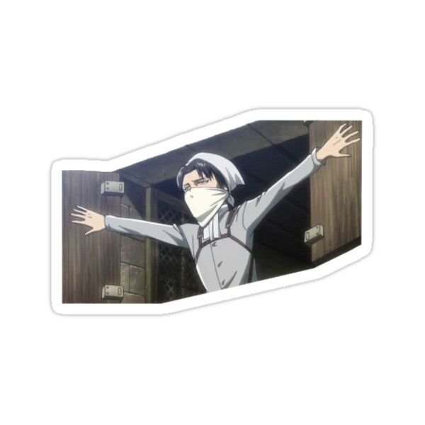 Стикеры атака титанов Леви