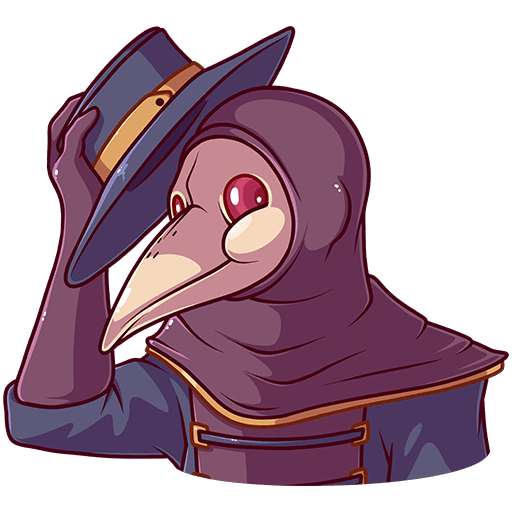 Чумной доктор Стикеры ВК