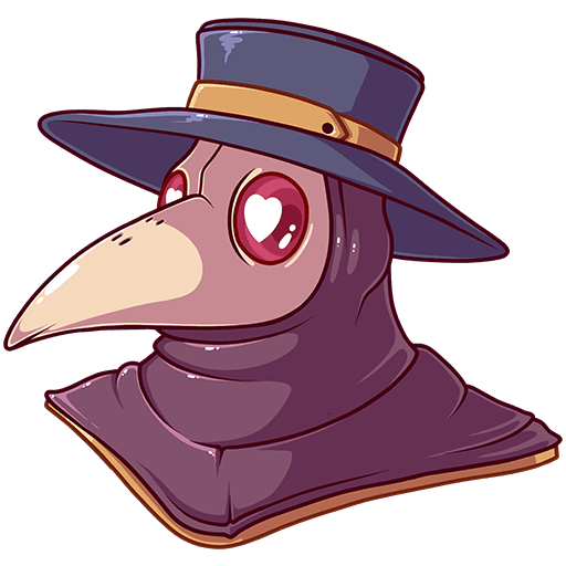 Стикеры ВК Чумной доктор счастье