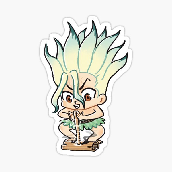 Наклейки аниме доктор Стоун