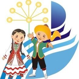 Дети в башкирских костюмах мультяшные