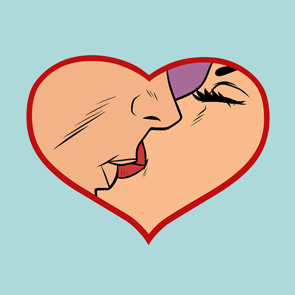 Смайл поцелуй