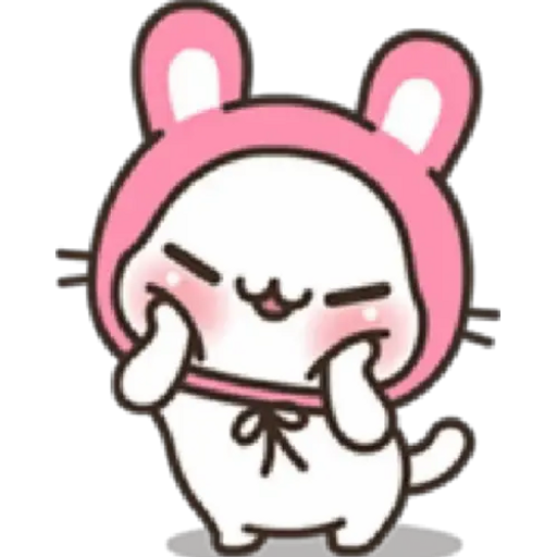 Корейские Стикеры розовые