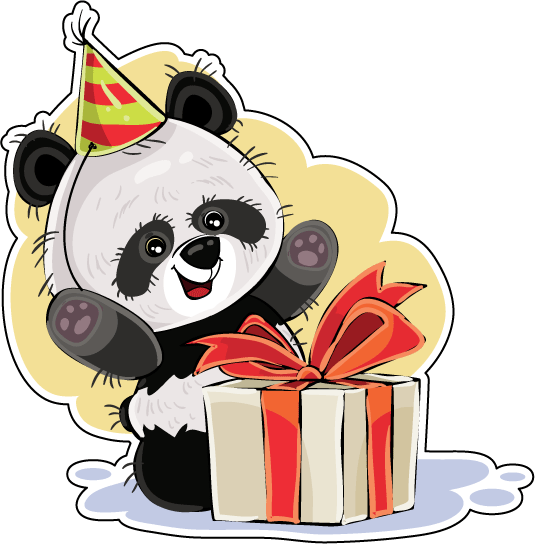 Открытка Панда