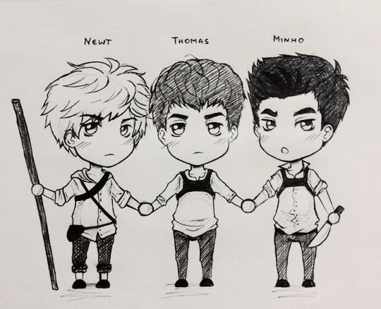 Бегущий в лабиринте Томас аниме Чиби