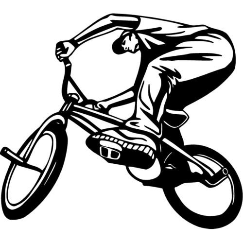 Вектор бмх велосипедист BMX