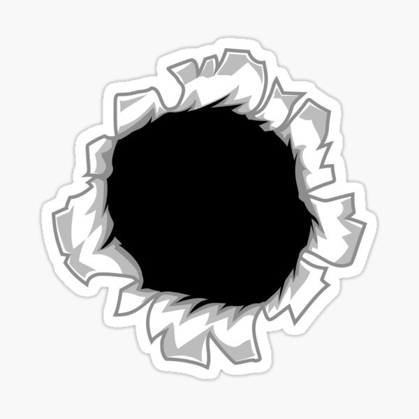 Вот это дыра стикер