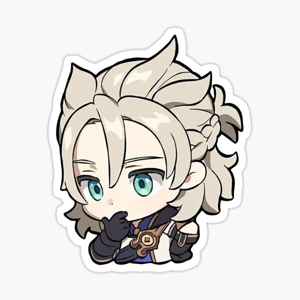 Альбедо Стикеры Геншин