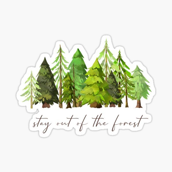 Стикеры лес