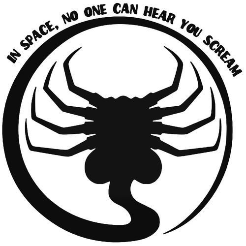 Чужой наклейка