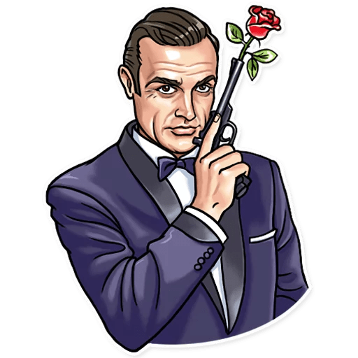 Джеймс Бонд Стикеры