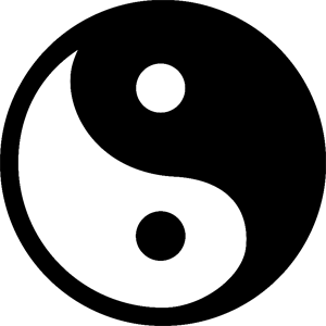Инь Янь черно белое