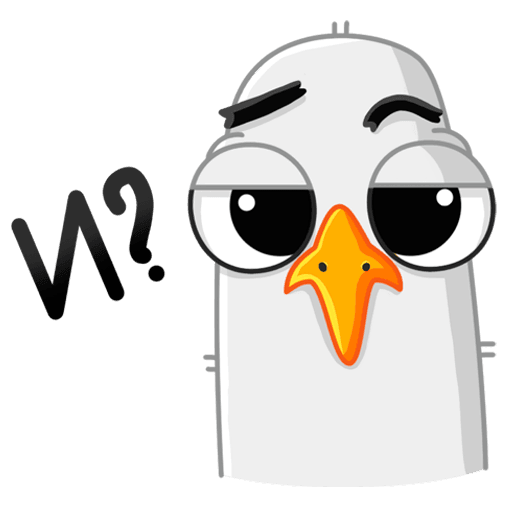 Чайка Сэм Стикеры ВК