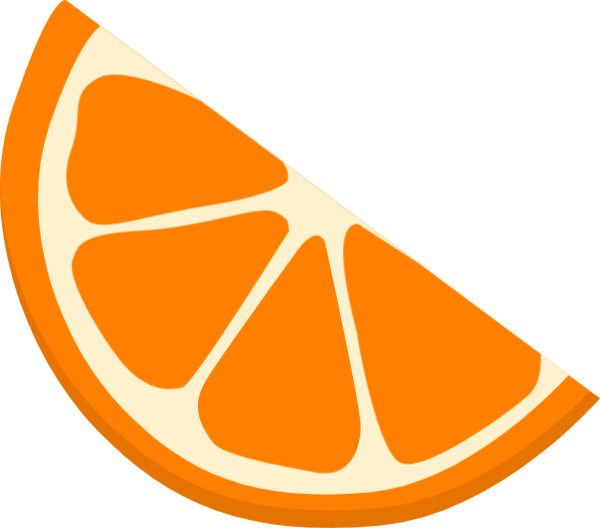 Долька апельсина вектор