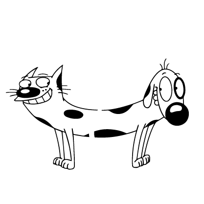 Котопес рисунок