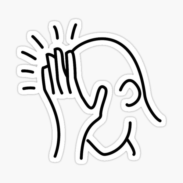 Стикер по лбу