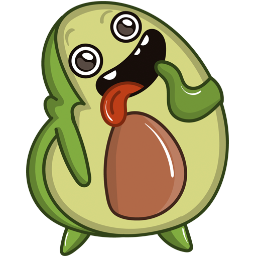 Стикеры ВК Авокадик