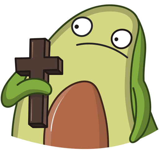 Стикеры ВК Авокадик