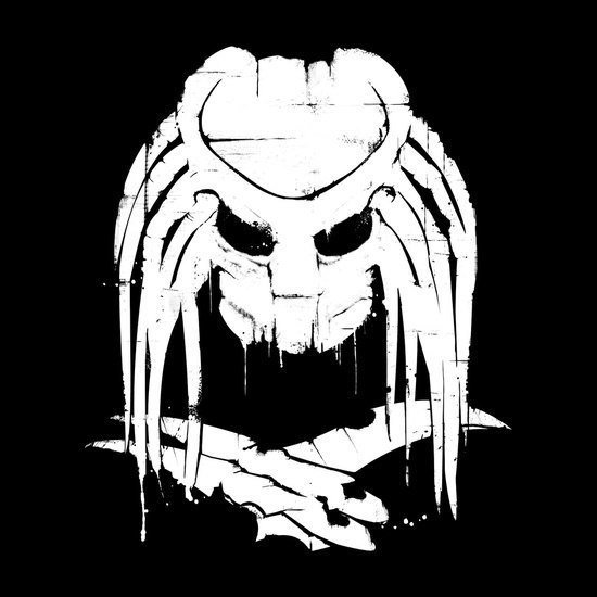 Хищник трафарет