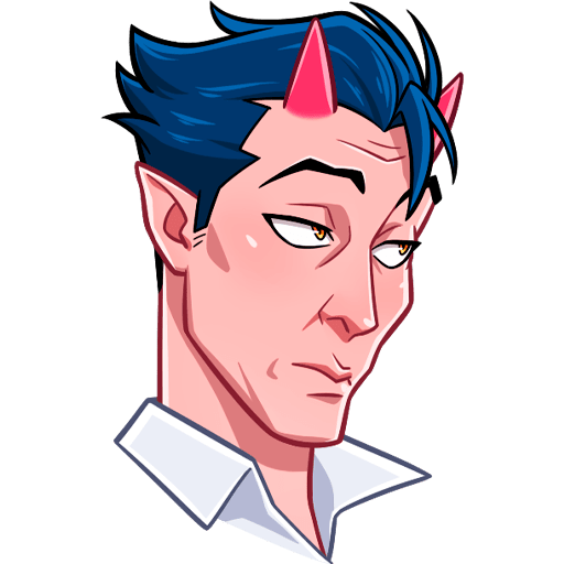 Дьявол Стикеры ВК ник Толабов