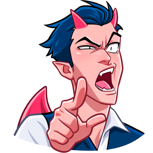 Дьявол Стикеры телеграмм