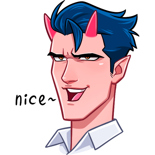 Дьявол Стикеры ВК ник Толабов