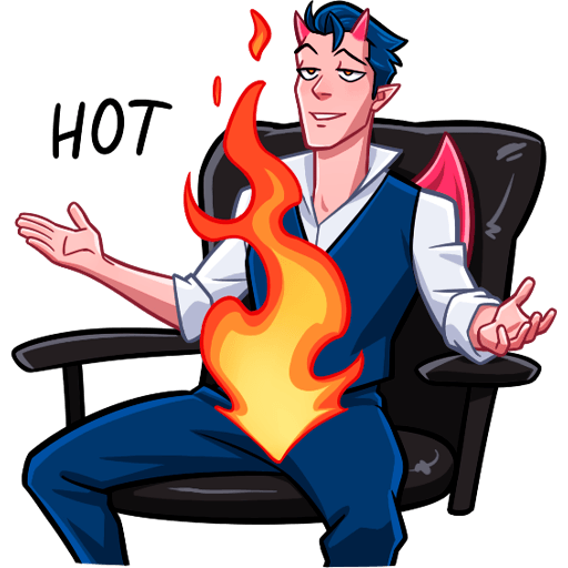 Стикеры из ВК дьявол