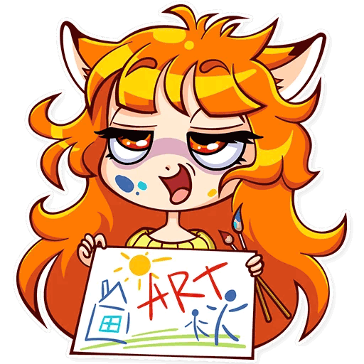 Наклейки с лисятами