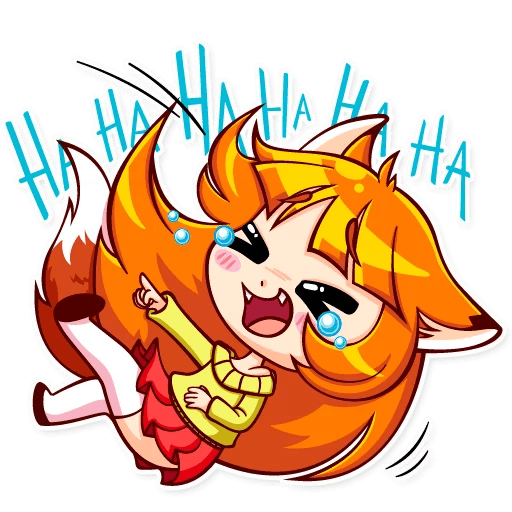 Лиса Алиса Стикеры зайчик