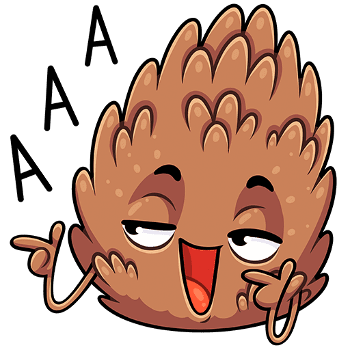 Стикер шишка в ВК