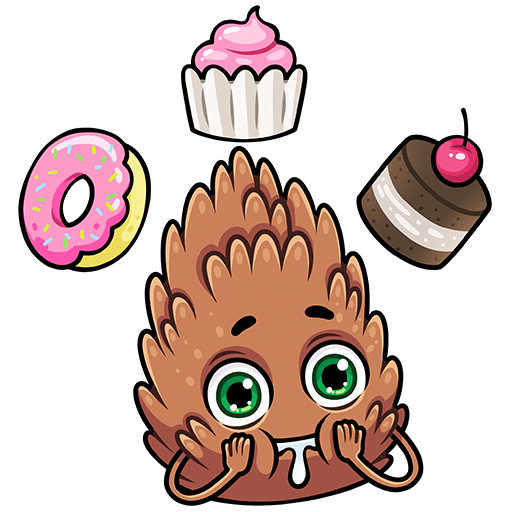 Шишка стикер (46 фото)