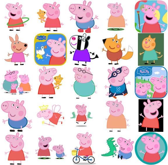 Свинка Пеппа сахарная печать