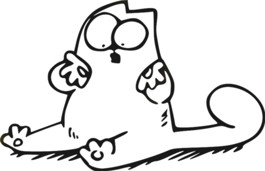 Удивленный кот Саймон