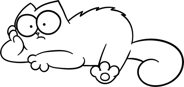 Кот Саймон вектор