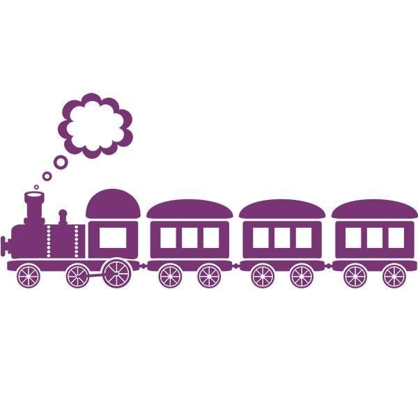 Поезд стикер