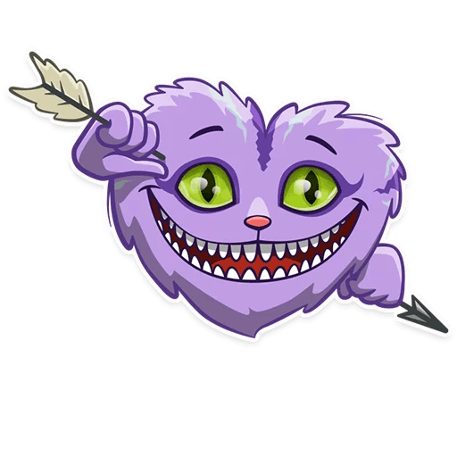 Набор стикеров Чеширский кот