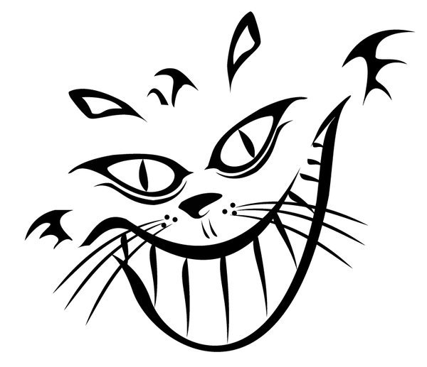 Улыбка Чеширского кота вектор