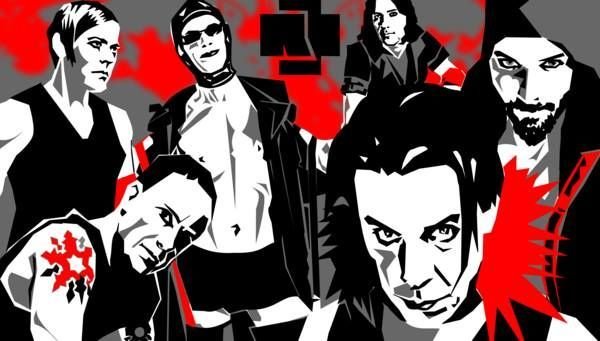 Рисунок группы Раммштайн