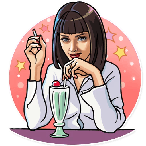 Криминальное чтиво Стикеры телеграмм