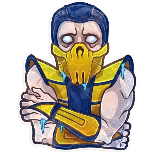 Стикеры мортал комбат Скорпион