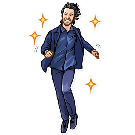 Стикеры телеграмм Киану Ривз